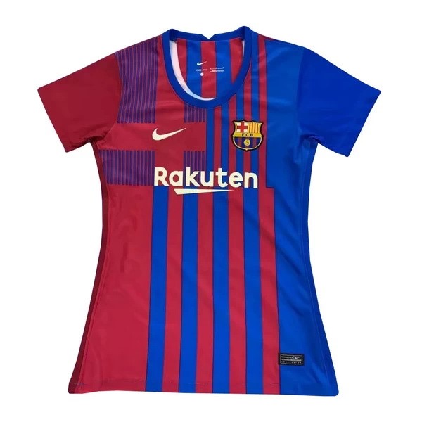 Camiseta Barcelona 1ª Kit Mujer 2021 2022 Azul Rojo